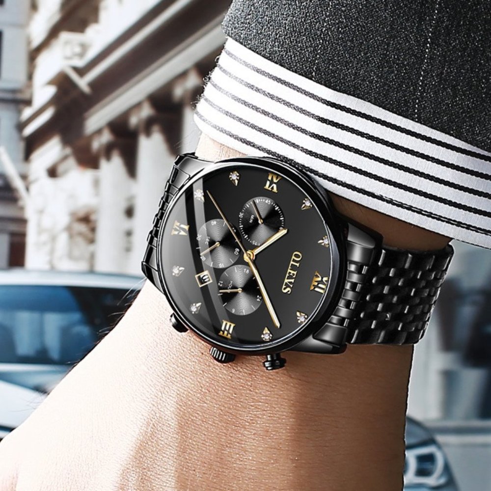 OLEVS Sport Watch Timer Waterproof Luminous